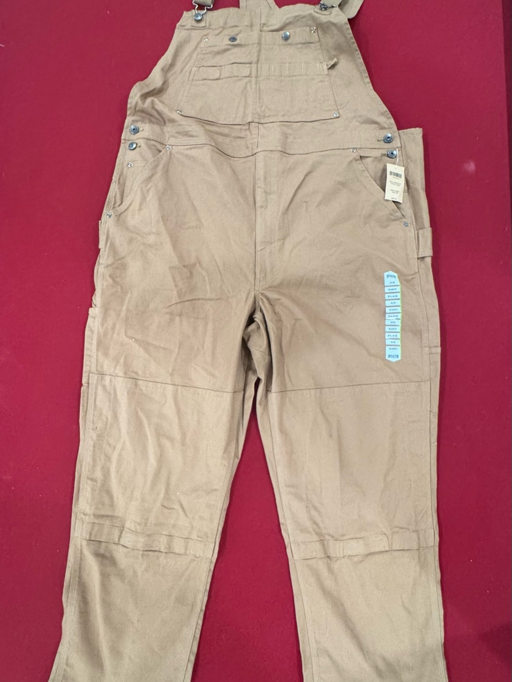 DULUTH Trading Co. Men’s    Brown Denim Carpenter Overalls Size 44X30 NWT